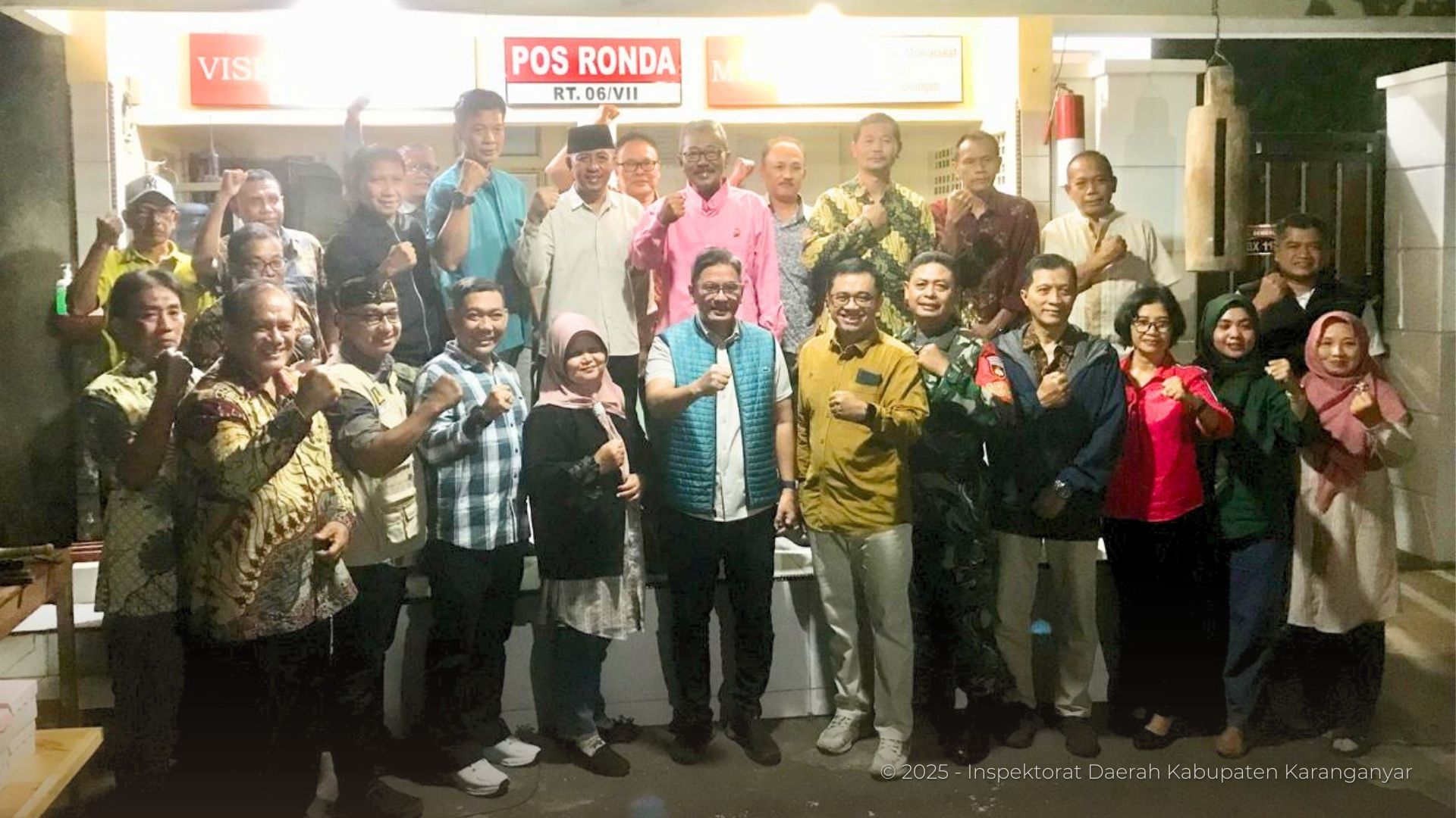 Inspektorat Jenderal Kemendagri Tinjau Poskamling di Karanganyar