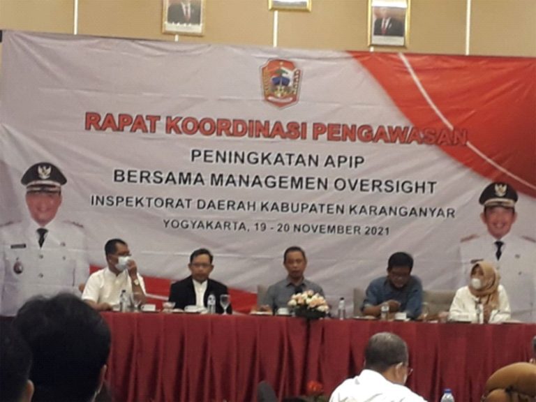 Rakor Pengawasan Peningkatan Apip Bersama Management Oversight
