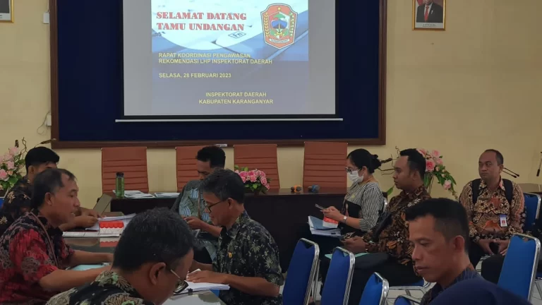 Rapat koordinasi Penyelesaian Tindak Lanjut Hasil Pemeriksaan