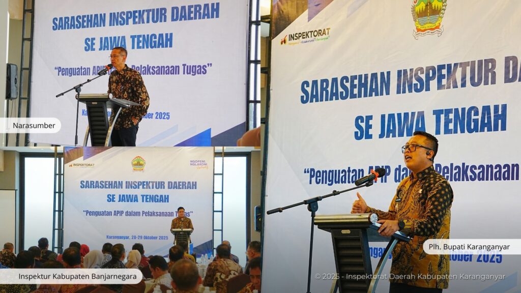 Sambutan dan Materi dalam Sarasehan Inspektur Daerah se-Jawa Tengah (28 Oktober 2025)