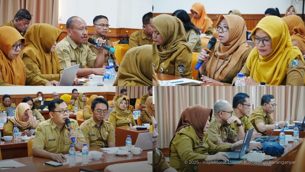 Diskusi antar Tim dalam Rakor Persiapan Reviu RKA SKPD Tahun 2026 (3 November 2025)