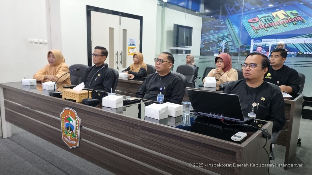 Berbagai OPD Kab. Karanganyar mengikuti Webinar Pariwara Antikorupsi 2025