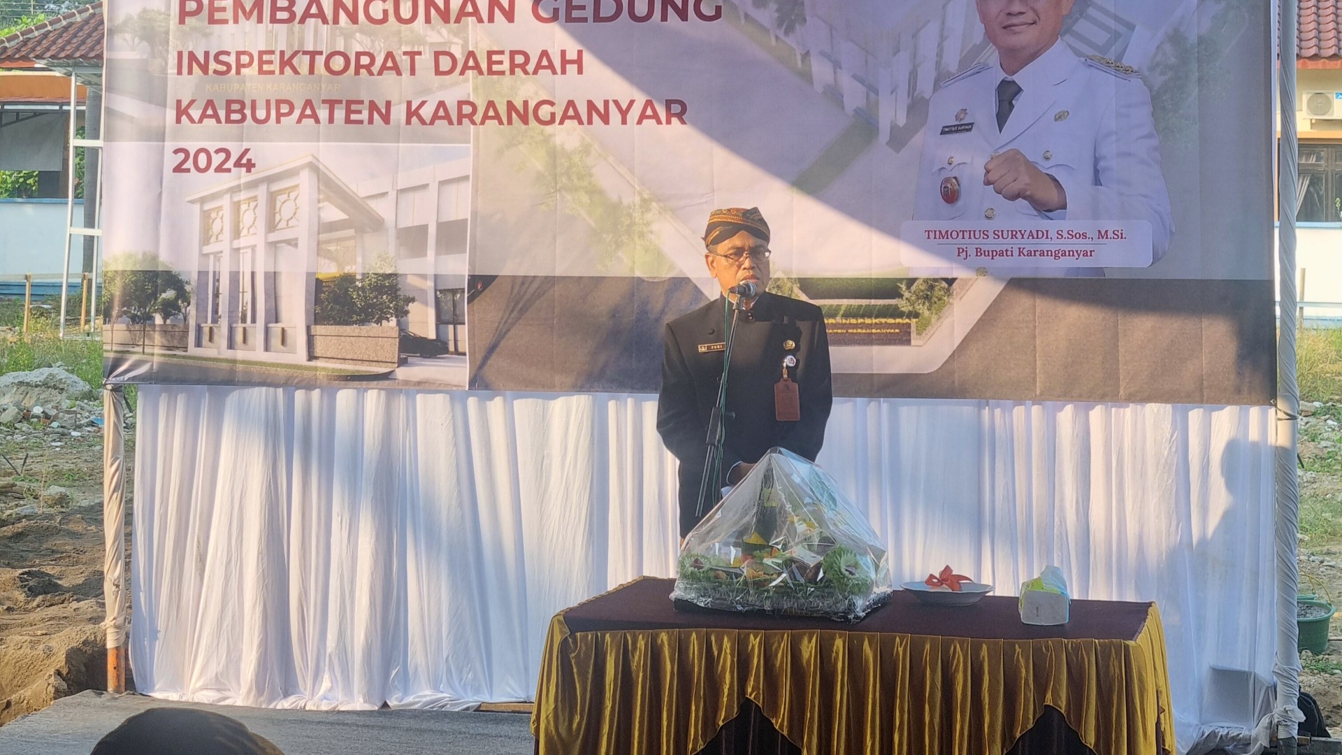 Peletakan Batu Pertama / Groundbreaking Pembangunan Gedung Baru Inspektorat Daerah Kabupaten Karanganyar