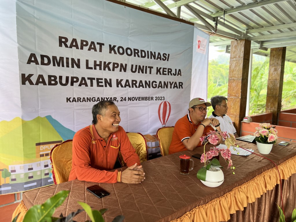 Rakor Admin LHKPN Unit Kerja Kabupaten Karanganyar