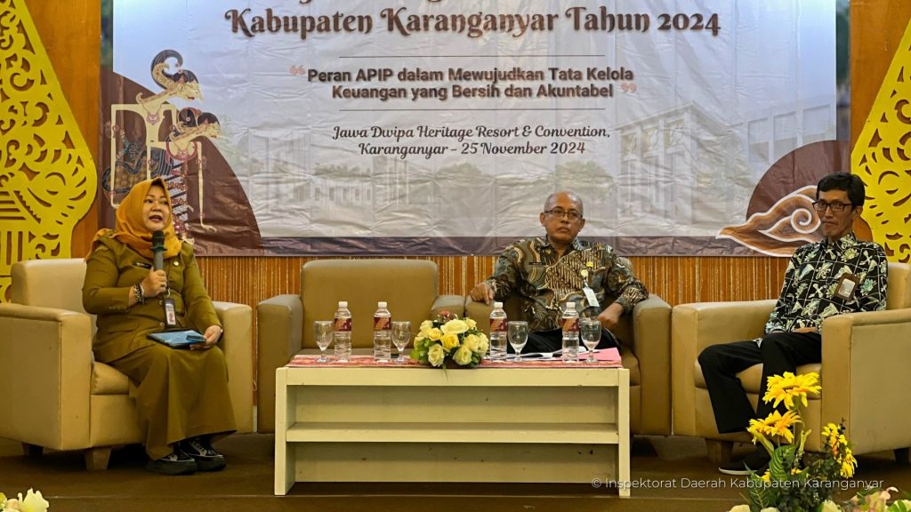 Moderator dan Narasumber pada acara Larwasda Kabupaten Karanganyar Tahun 2024 (25 November 2024)