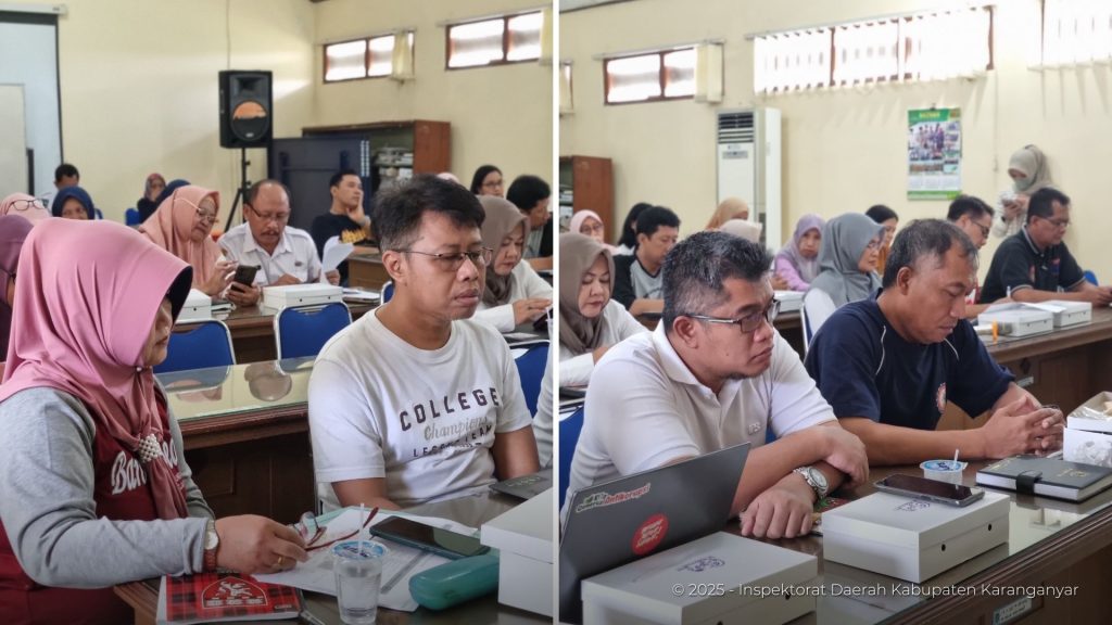 Para Pegawai Inspektorat mengikuti Rakor Renaksi Pencapaian IPKD Tahun 2025 (07 Februari 2025)