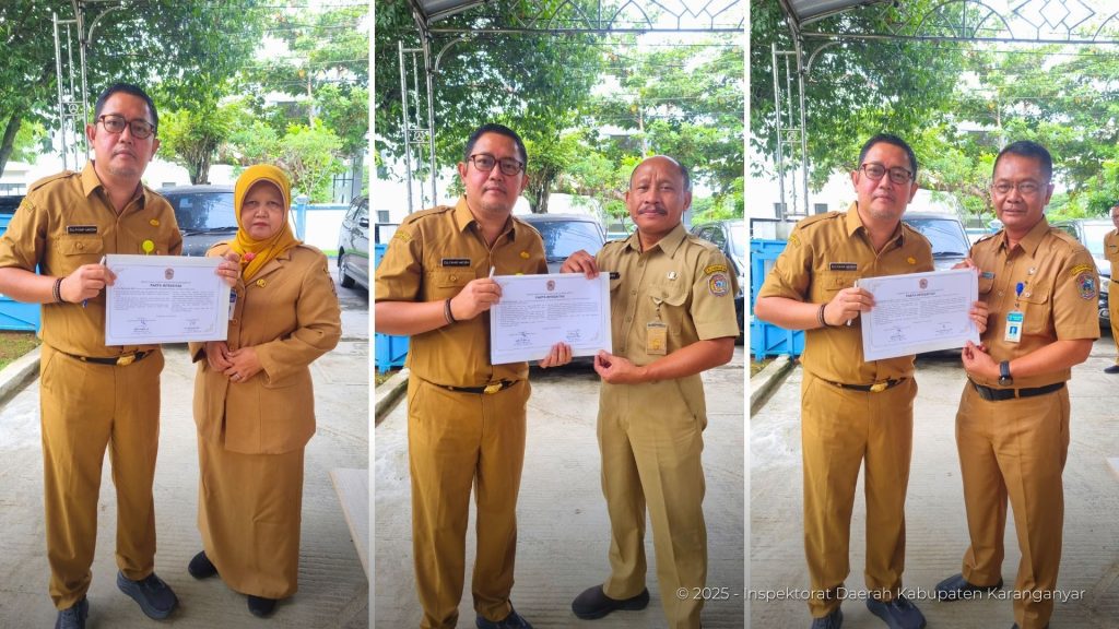 Penandatanganan Pakta Integritas oleh Sekretaris dan Para Irban (13 Januari 2025)