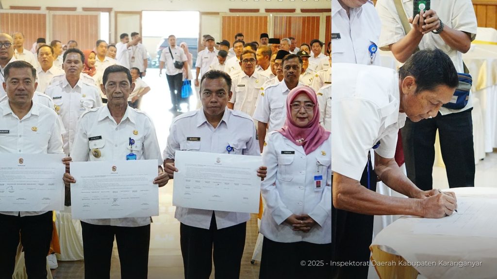 Penandatanganan Pernyataan Evaluasi Pengelolaan Keuangan dan Pembangunan Desa Tahun 2024 (23 Juli 2025)