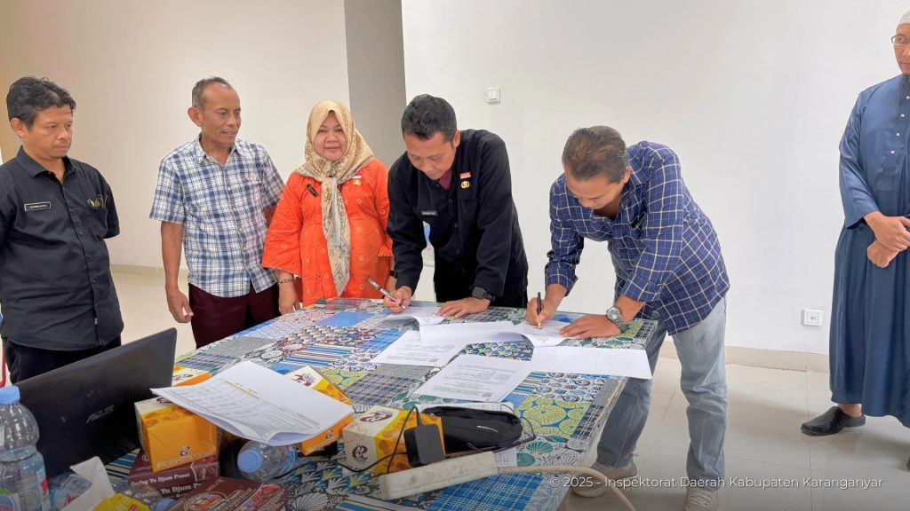 Penandatanganan BA PHO Gedung Baru Inspektorat Daerah (14 Agustus 2025)