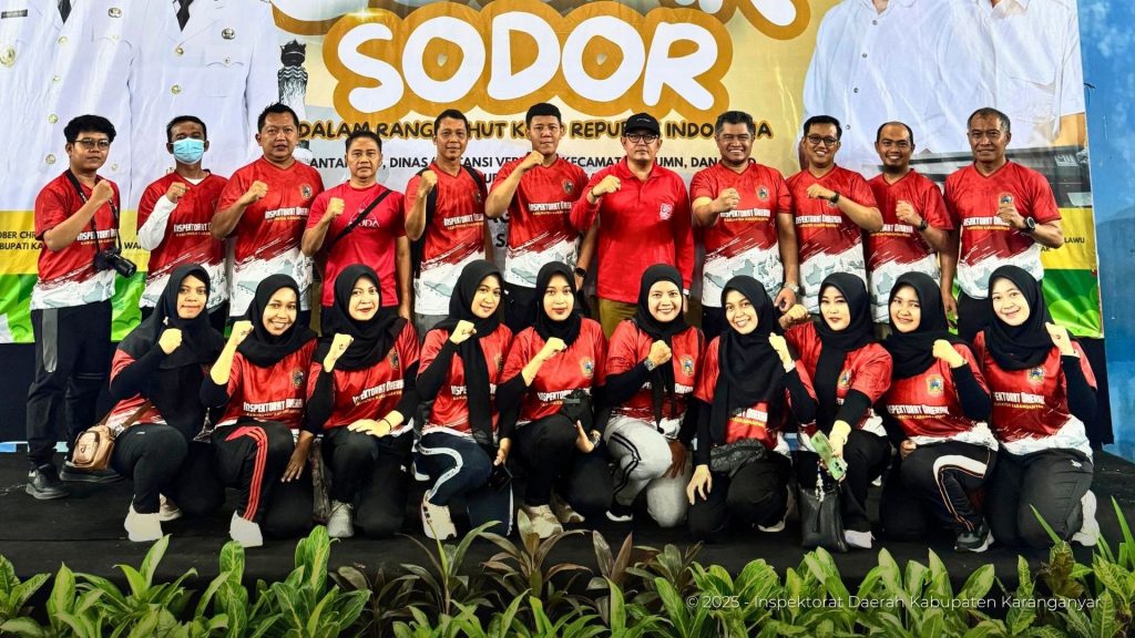 Tim Inspektorat Daerah dalam Lomba Gobak Sodor HUT 80 RI (04 Agustus 2025)
